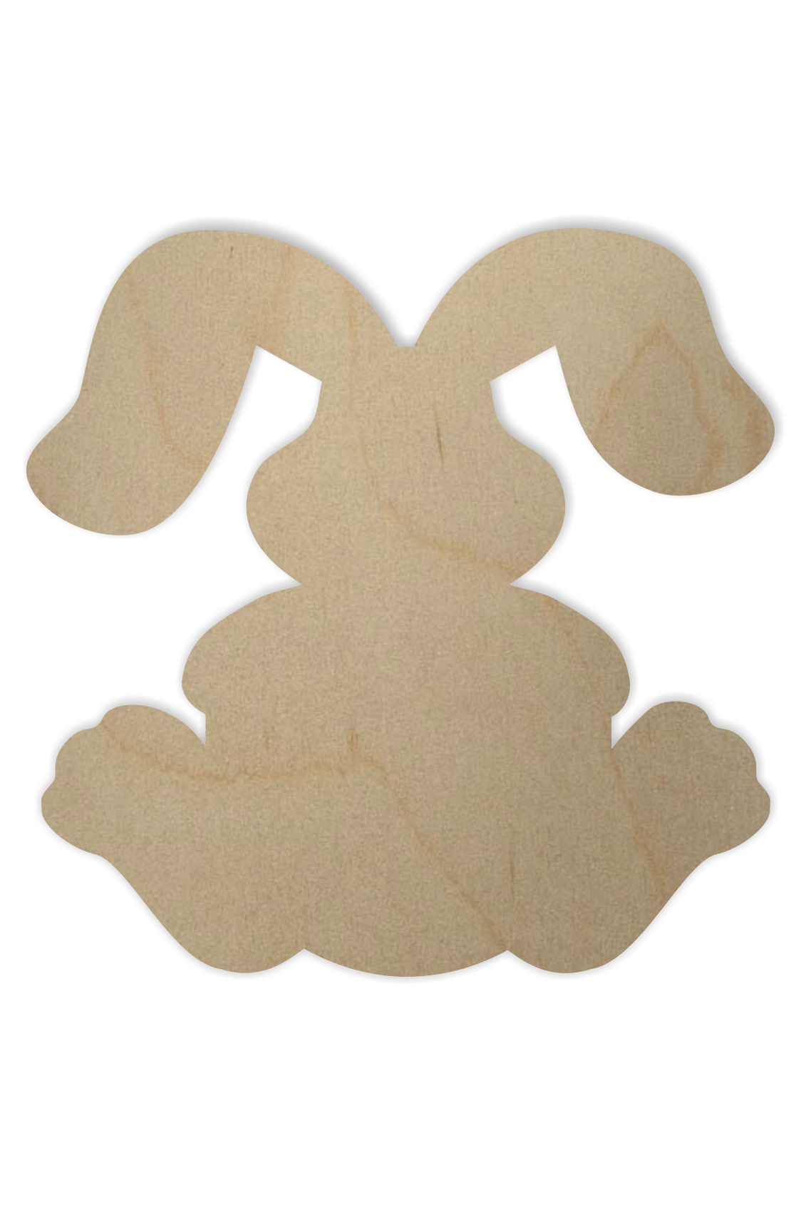 Download Wooden Bunny Shape w Letter | Wood Rabbit Shape Monogram
